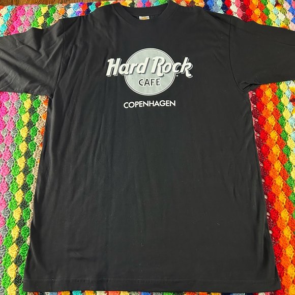 Vintage 90s Deadstock Copenhagen Denmark Hard Rock Cafe T-Shirt Oversize… - Picture 6 of 10